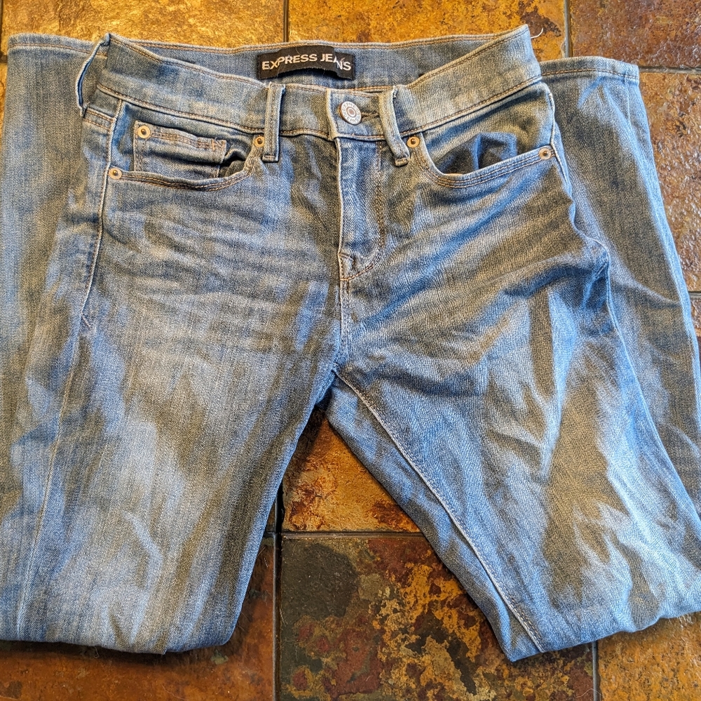 Blue Express Jeans Legging Mid Rise Size 0s